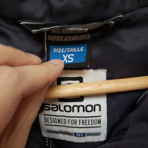 Salomon QST Pink/Brown Snow Jacket - Picture 11 of 14